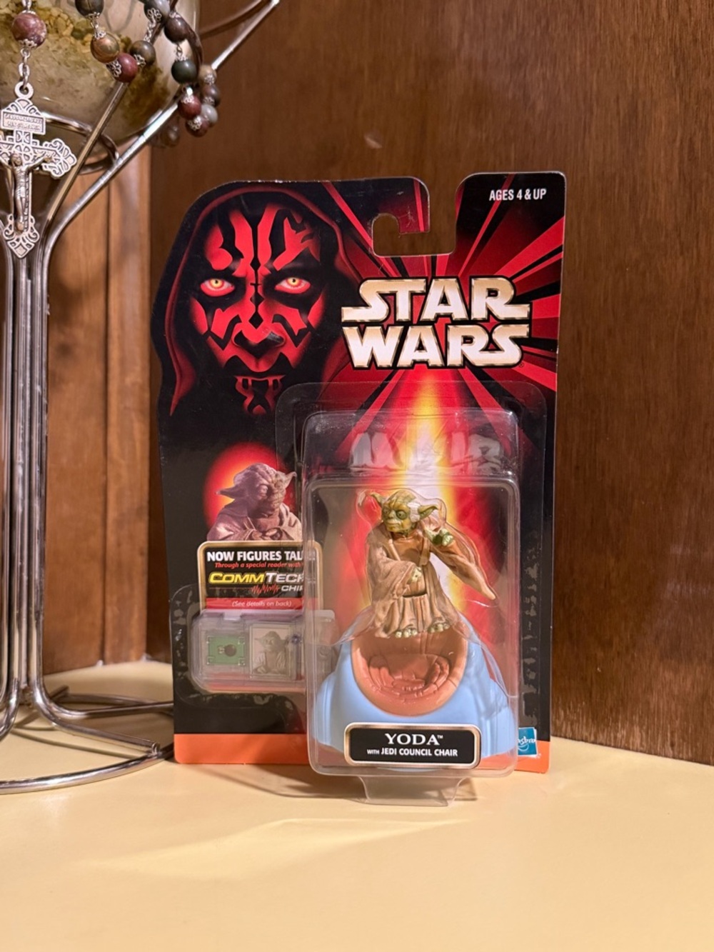 Star Wars Episode I Yoda w/ Jedi Council Chair ComTech Chip – Sealed Hasbro 1999